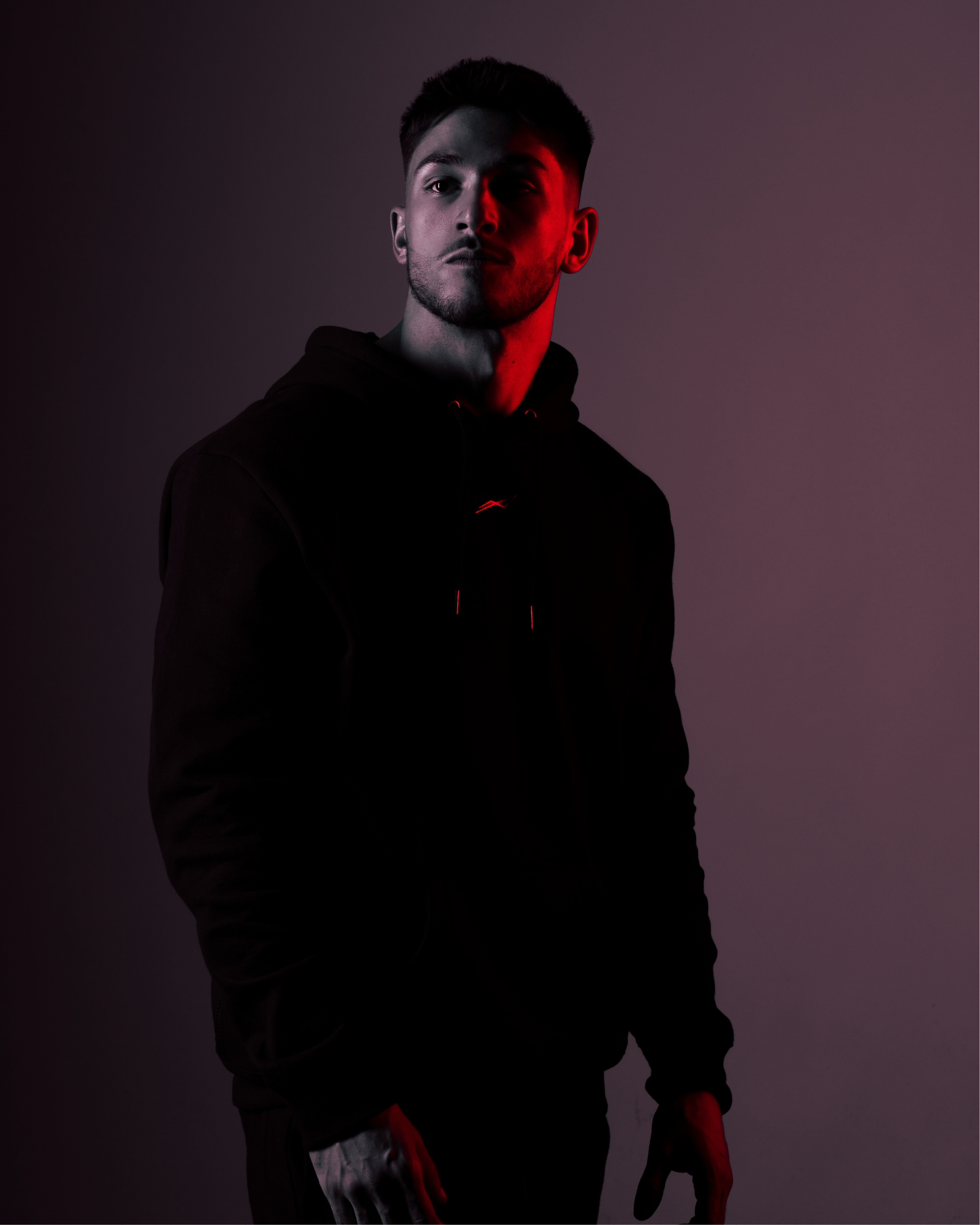 Rocket Script Logo Hoodie in B/W