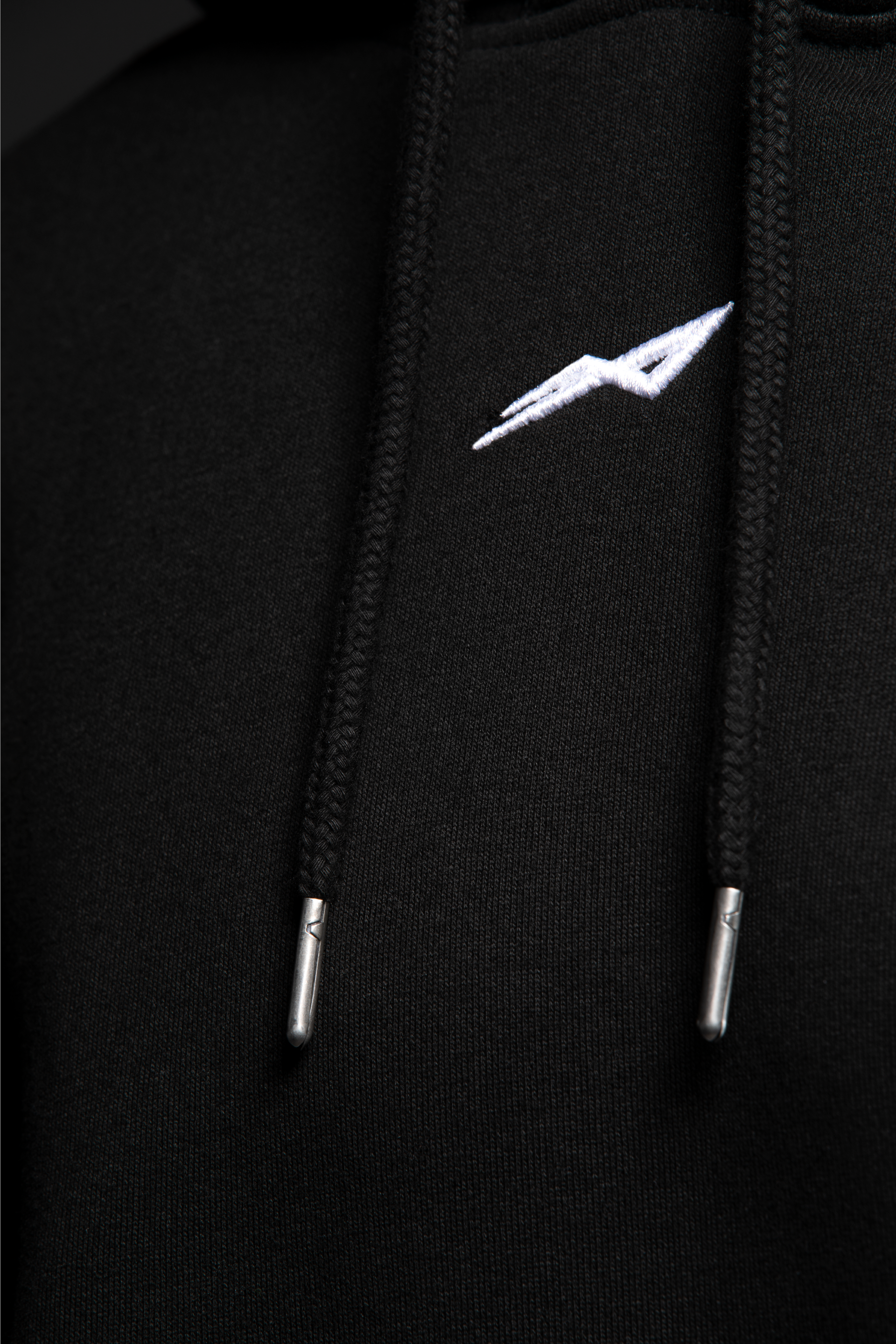 Rocket Script Logo Hoodie in B/W